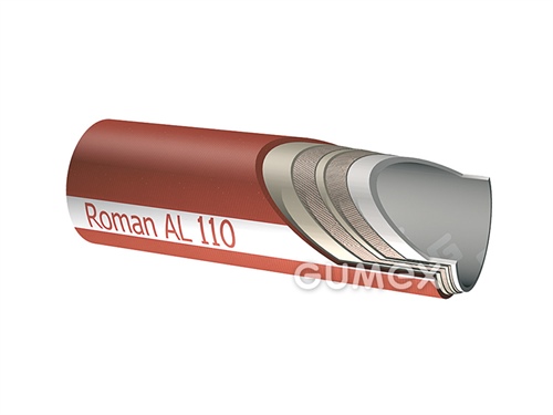 AL110, 25/34mm, 10bar, EPDM/SBR, -40°C/+80°C (+130°C), rot, 